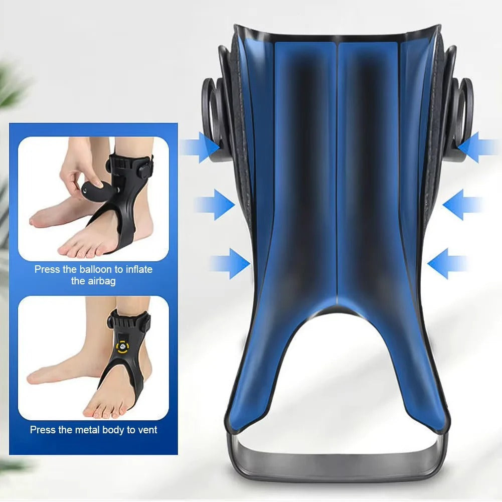 Tuzwa Ankle Support Brace for Foot Drop – Lightweight Adjustable Ankle Stabilizer for Right or Left Foot, Sizes S–XL