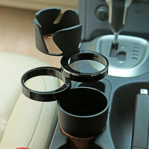 Car Storage Organizer for Cup Holder, Car Cup Holder Organizer with Phone Slot, Car Organizer for Coins and Keys