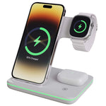 Tuzwa 3-in-1 Wireless Charging Station – Multi-Device Charger Dock for iPhone, Watch & AirPods with Simultaneous Charging & Overcharge Protection
