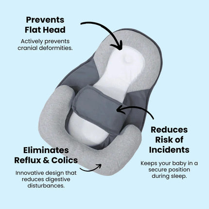 Anti Spit Up Infant Pillow, Newborn Sleep Pillow