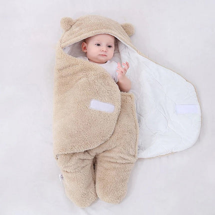 Baby Sleep Sack Fleece with Bear Ears, Hooded Infant Wearable Blanket Swaddle with Snug Fit – image 11