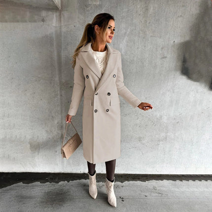 Winter Coat for Women, Warm Lined Long Sleeve Dress Coat for Work and Evening, Sizes S to 3XL, 6 Colors