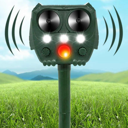 Cat Repellent Outdoor, Solar Ultrasonic Cat Deterrent with Motion Sensor and Flashing Light – image 8