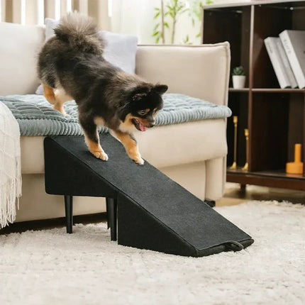 Dog Ramp for Couch and Bed, Dog Stairs for Bed, Foldable Pet Stairs with Non Slip Pad, Dog Steps for Seniors