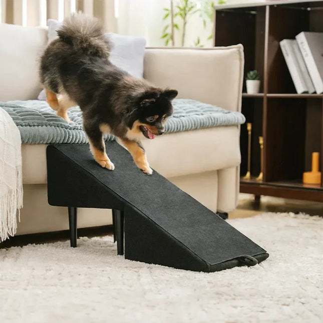 Dog Ramp for Couch and Bed, Dog Stairs for Bed, Foldable Pet Stairs with Non Slip Pad, Dog Steps for Seniors