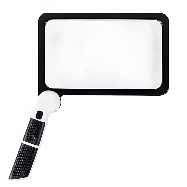 Lighted Magnifying Glass 5X, Magnifying Glass with Light and 48 LEDs, Foldable Handheld Magnifier for Reading and Crafts