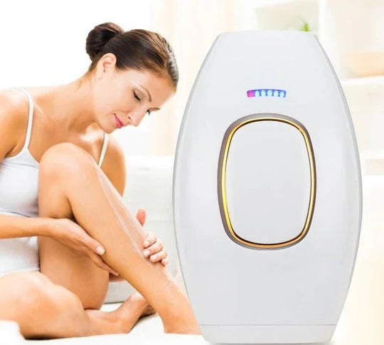 Tuzwa At-Home Hair Removal Device – Rechargeable Light-Based Hair Reduction System with Adjustable Settings for Face & Body