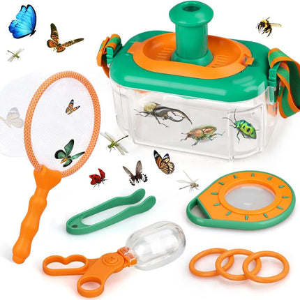 Bug Catcher Kit for Kids, Insect Catcher Kit with Bug Net and Tweezers, Educational Toys for Outdoor Exploration