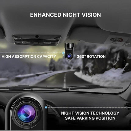 Car Dashcam with Surveillance Camera, AI Parking Surveillance Camera