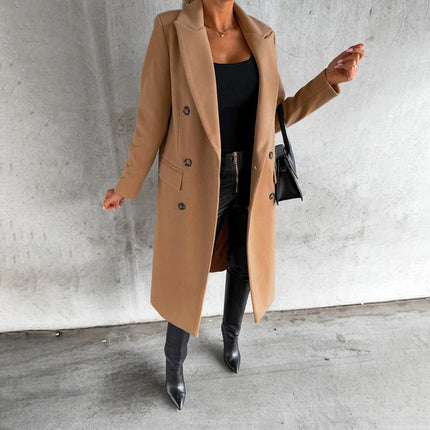 Winter Coat for Women, Warm Lined Long Sleeve Dress Coat for Work and Evening, Sizes S to 3XL, 6 Colors