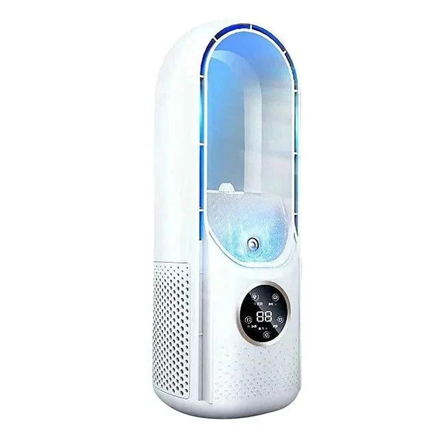 Tuzwa Portable Personal Air Cooler – Blade-Free Desktop Cooling Fan with Multiple Airflow Settings, Low-Noise Operation & Compact 2.9 lb Design