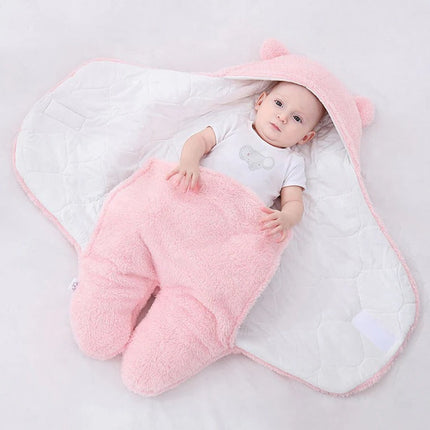 Baby Sleep Sack Fleece with Bear Ears, Hooded Infant Wearable Blanket Swaddle with Snug Fit – image 9