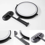 Tuzwa Lighted Makeup Mirror – 8-Inch Wall Mounted LED Magnifying Mirror, 1X/3X Double-Sided, 3 Light Colors, USB-C Rechargeable
