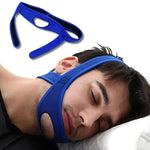 Tuzwa Chin Strap for Sleeping – Adjustable Full Head Jaw Support Strap, Lightweight One-Size Design, Blue or Black