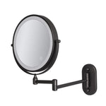 Tuzwa Lighted Makeup Mirror – 8-Inch Wall Mounted LED Magnifying Mirror, 1X/3X Double-Sided, 3 Light Colors, USB-C Rechargeable