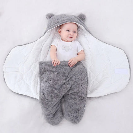 Baby Sleep Sack Fleece with Bear Ears, Hooded Infant Wearable Blanket Swaddle with Snug Fit – image 7