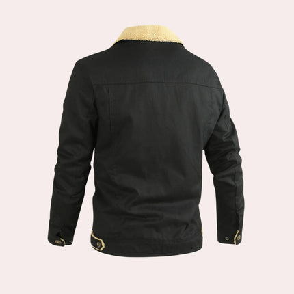 Bomber Jacket for Men, Vintage Mens Winter Jacket with Pockets