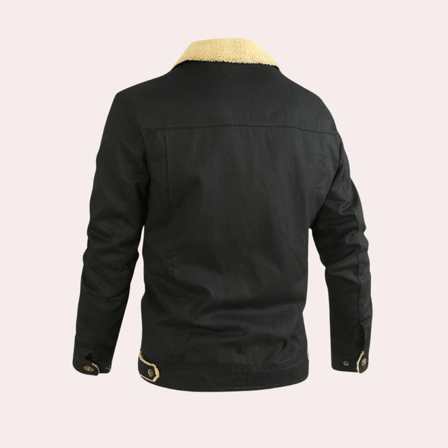 Bomber Jacket for Men, Vintage Mens Winter Jacket with Pockets