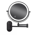 Tuzwa Lighted Makeup Mirror – 8-Inch Wall Mounted LED Magnifying Mirror, 1X/3X Double-Sided, 3 Light Colors, USB-C Rechargeable