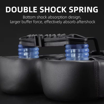 Wide Bike Seat, Extra Wide Padded Bicycle Saddle with Shock Absorption for Mountain, Road, Electric and Spin Bikes