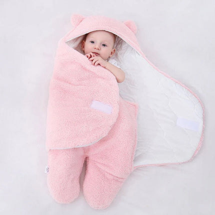 Baby Sleep Sack Fleece with Bear Ears, Baby Pajamas in 3 Sizes