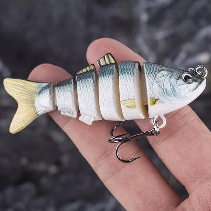 Fishing Lure, 4 Inch Multi Section Hard Swimbait for Pike and Trout – image 7