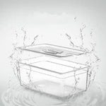 Tuzwa Sous Vide Container with Fitted Lid – 203 fl oz Clear Cooking Container with Measurement Markings for Immersion Circulators
