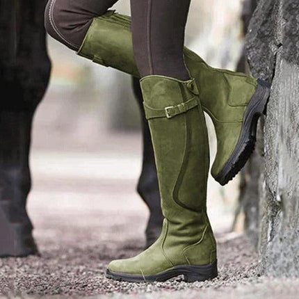 Waterproof Boots for Women, Warm Non-Slip Tall Winter Boots with Removable Insole for Rain and Snow, Sizes 3.5 to 9.5