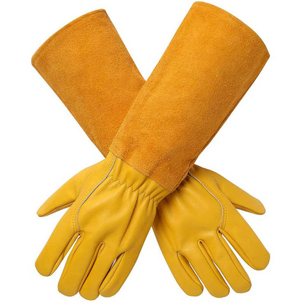 Garden Gloves with Double Stitched Fingers, Gloves for Rose Bushes