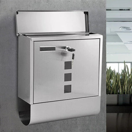 Mailbox with Lock, Metal Mailbox for House