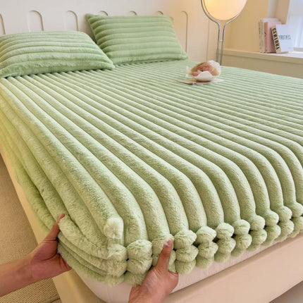 Deep Pocket Fitted Sheet Set, Thick Weave, Pillow Covers
