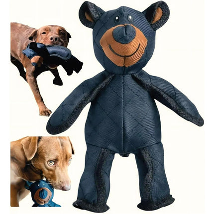 Dog Chew Toy Bear, Indestructible Dog Toys for Aggressive Chewers, Interactive Dog Toy with Squeaker