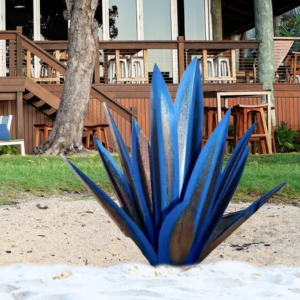 Metal Agave Plant, Rustic Agave Plant Decor for House and Yard