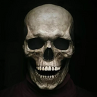 Scary Halloween Mask, Realistic Skull Mask with Movable Jaw, Full Head Latex Skeleton Mask for Halloween Party Costume