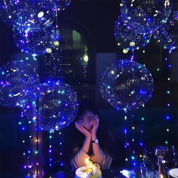 LED Balloons, Reusable Light Up Balloons with Color Changing Lights, Latex Balloons for Birthday Party Decoration