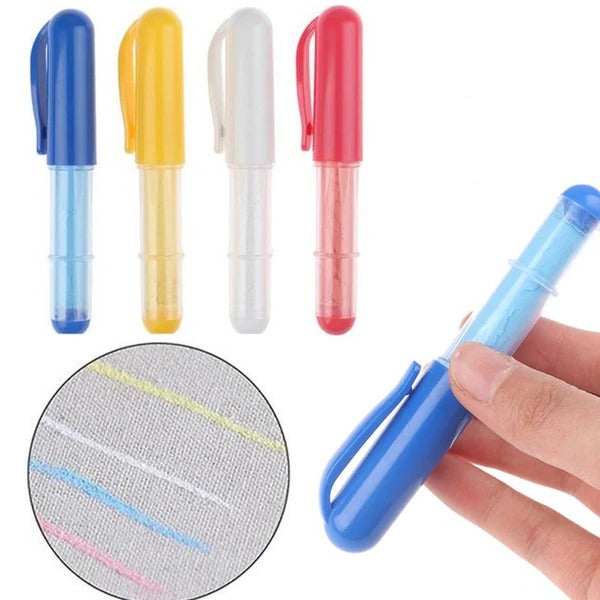Refillable Fabric Marker Pen Set, Four Vibrant Colors