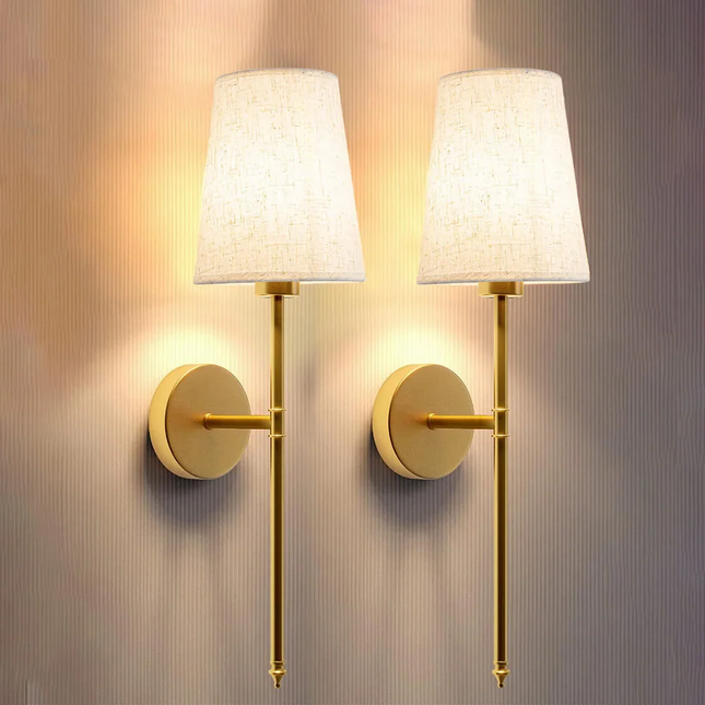 Wall Sconces Set of 2, Battery Operated Wall Sconces with RGB Colors
