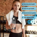 Tuzwa Hydrogen Water Bottle – 10.1 oz Portable Hydrogen Water Generator with Electrolysis Function, USB Rechargeable Power & 2.5-Hour Charging