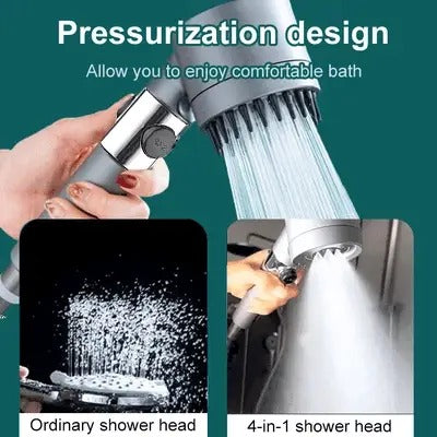 Tuzwa Filtered Shower Head – 9-Layer Filter with Laser-Cut Micro-Hole Spray, Push-Button Pause & Water-Saving Design