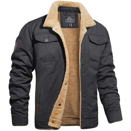 Bomber Jacket for Men, Warm Mens Winter Coat – image 6
