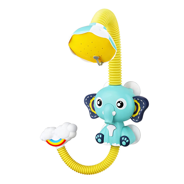 Elephant Sprinkler for Infant Bath, Handheld Bath Sprinkler with Suction Attachment, One Hand Bath Sprinkler for Tub