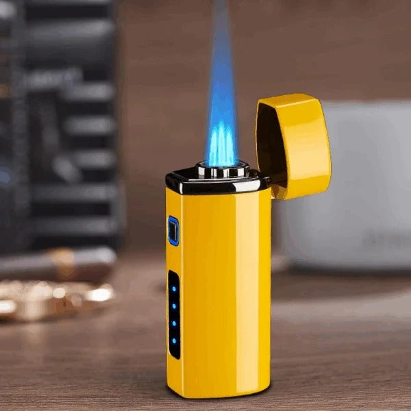 Tuzwa Rechargeable Electric Lighter – Wind-Resistant Fuel-Free Ignition Tool with Micro USB Charging for BBQ, Camping & Everyday Use