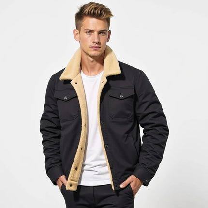Bomber Jacket for Men, Warm Mens Winter Coat – image 9