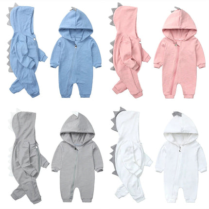 Infant Onesie with Hood, Soft Cotton Infant Clothing – image 5