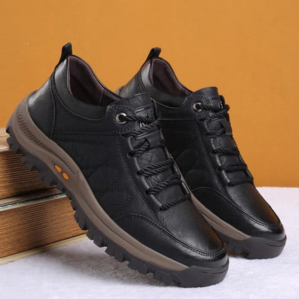 Mens Casual Shoes, Waterproof Mens Walking Shoes for Outdoor and Work