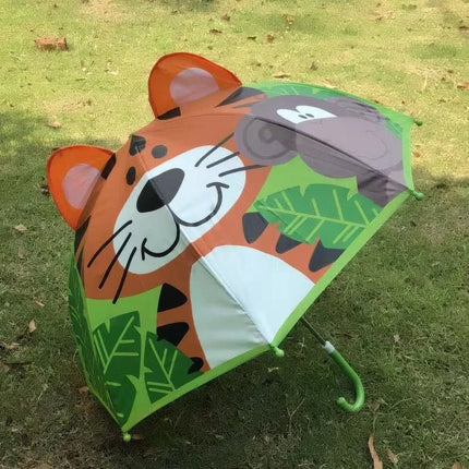 Compact Rain Umbrella with Animal Print for School, Kids Umbrella for Rain – image 20