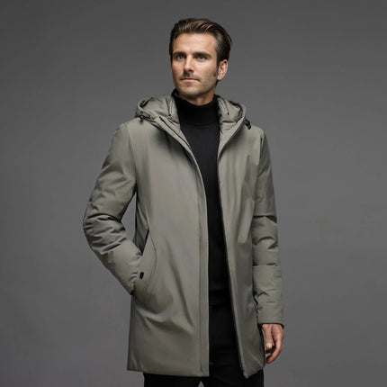 Mens Parka, Waterproof Parka with Warm Lining