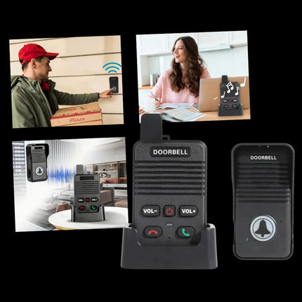 Intercom Doorbell, Waterproof Two Way Intercom with Multiple Ringtones