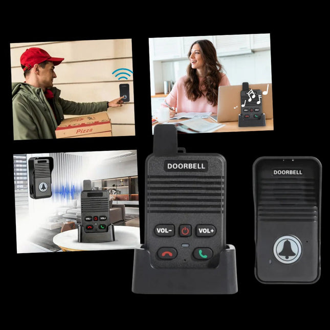 Intercom Doorbell, Waterproof Two Way Intercom with Multiple Ringtones