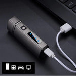 Tuzwa Rechargeable Electric Lighter – Wind-Resistant Fuel-Free Ignition Tool with Micro USB Charging for BBQ, Camping & Everyday Use